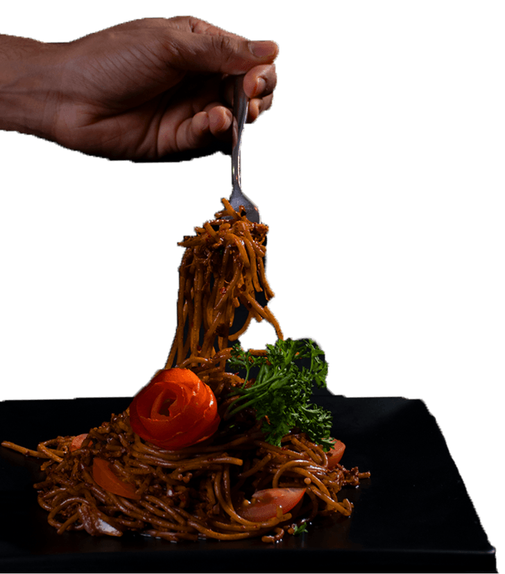 Chinese hand-pulled noodles served at Xiang Yun Chinese Restaurant in Kandy, Sri Lanka